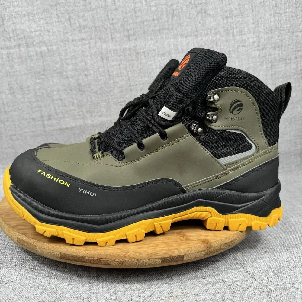 OwnShoe Steel Toe Wok Boots Men's 13 Non-Slip Safety Shoes Industrial Sneakers